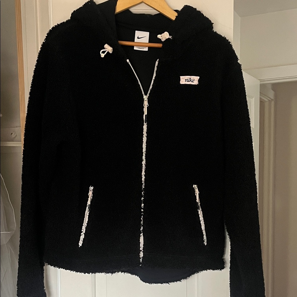Nike Women's Black Teddy Jacket